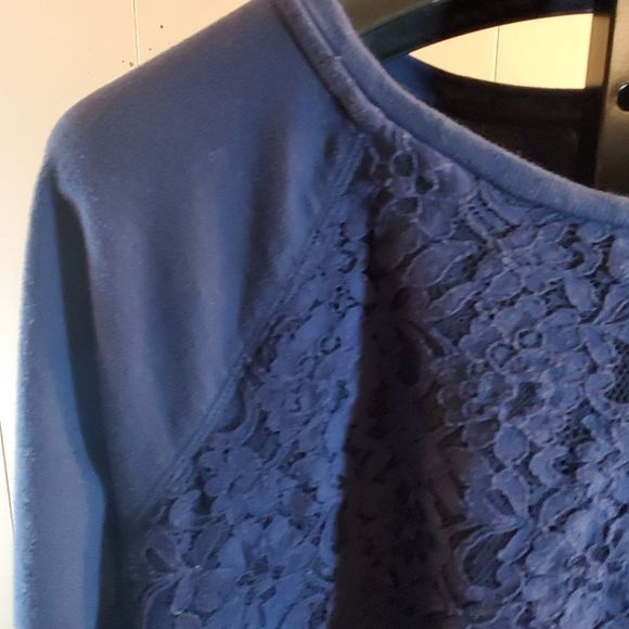 APT. 9 Lace Front Sweatshirt - Picture 2 of 7